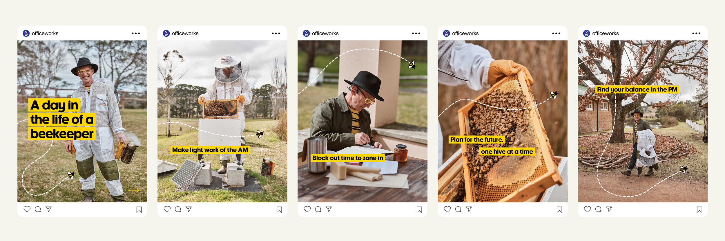 Organic social carousel